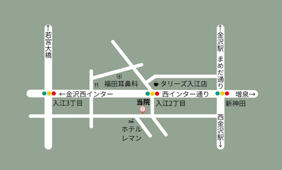クリニック周辺地図